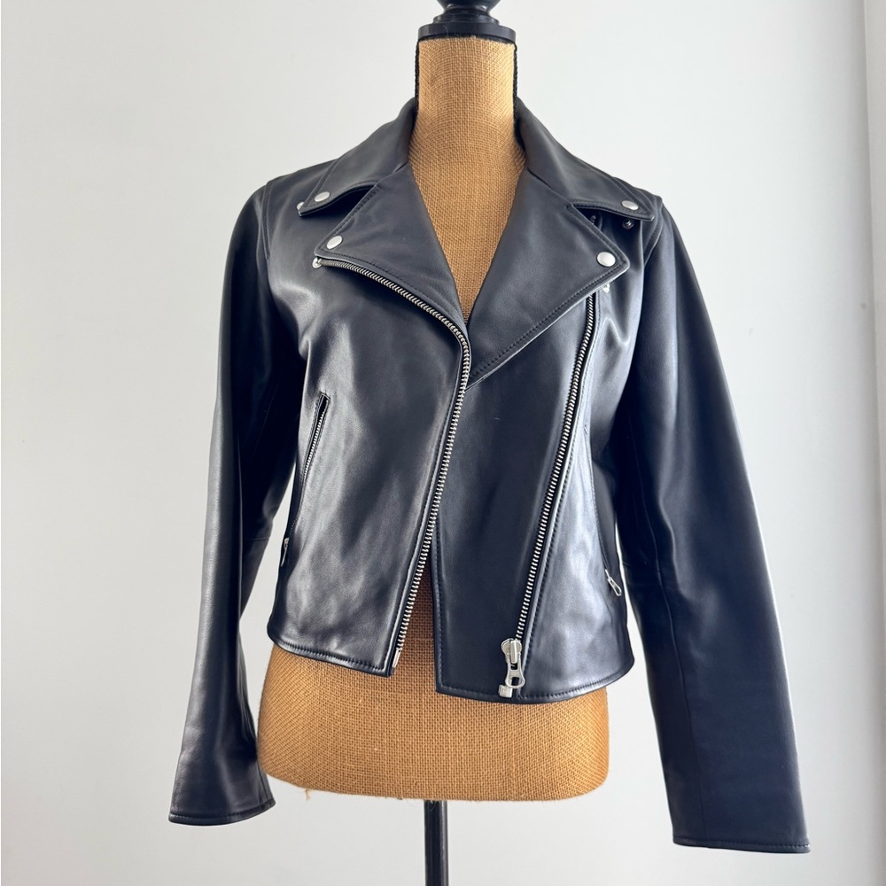 LEVI’S Black Genuine Leather Biker Jacket